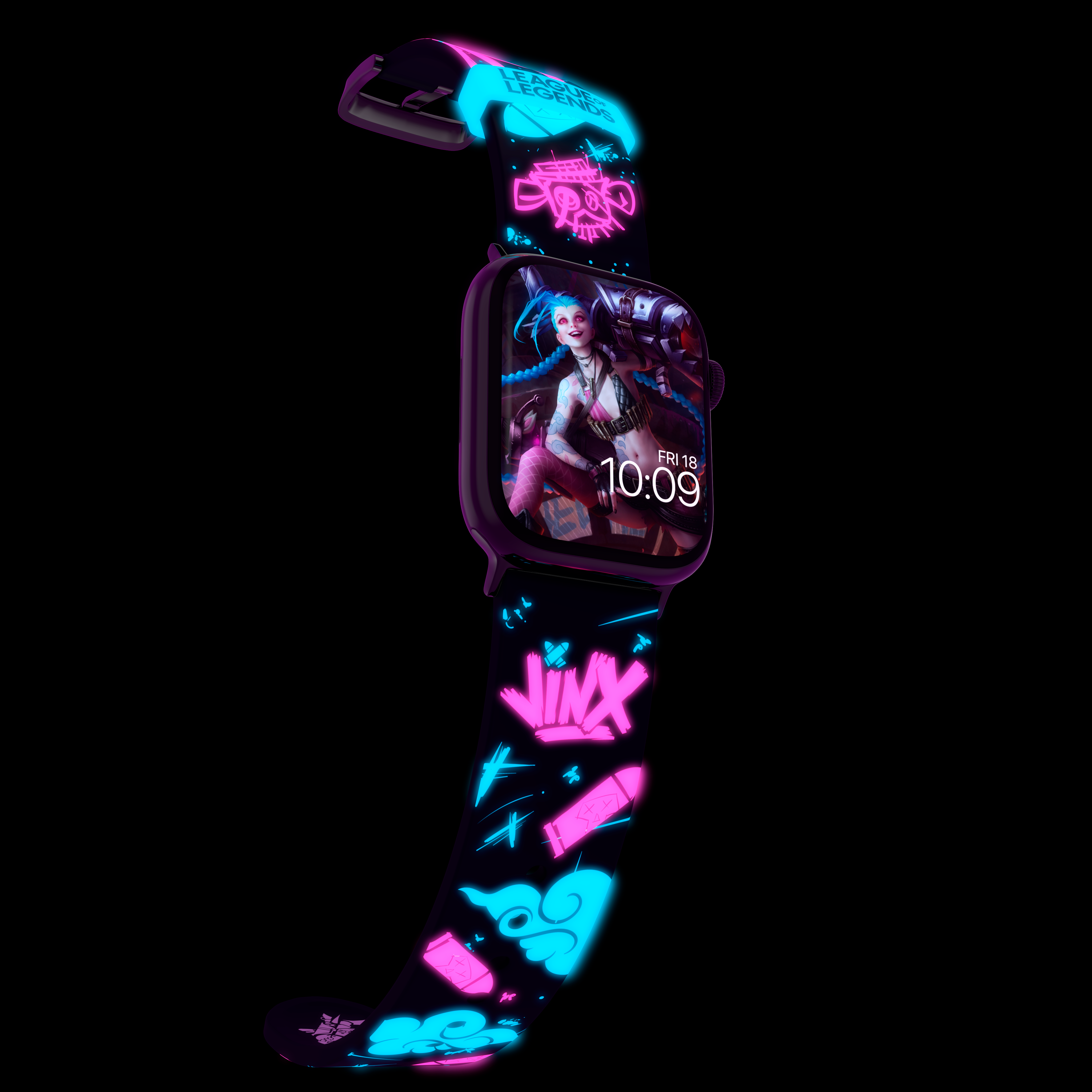 Moby Fox Smartwatch Jinx League of Legends Bracelet Pink