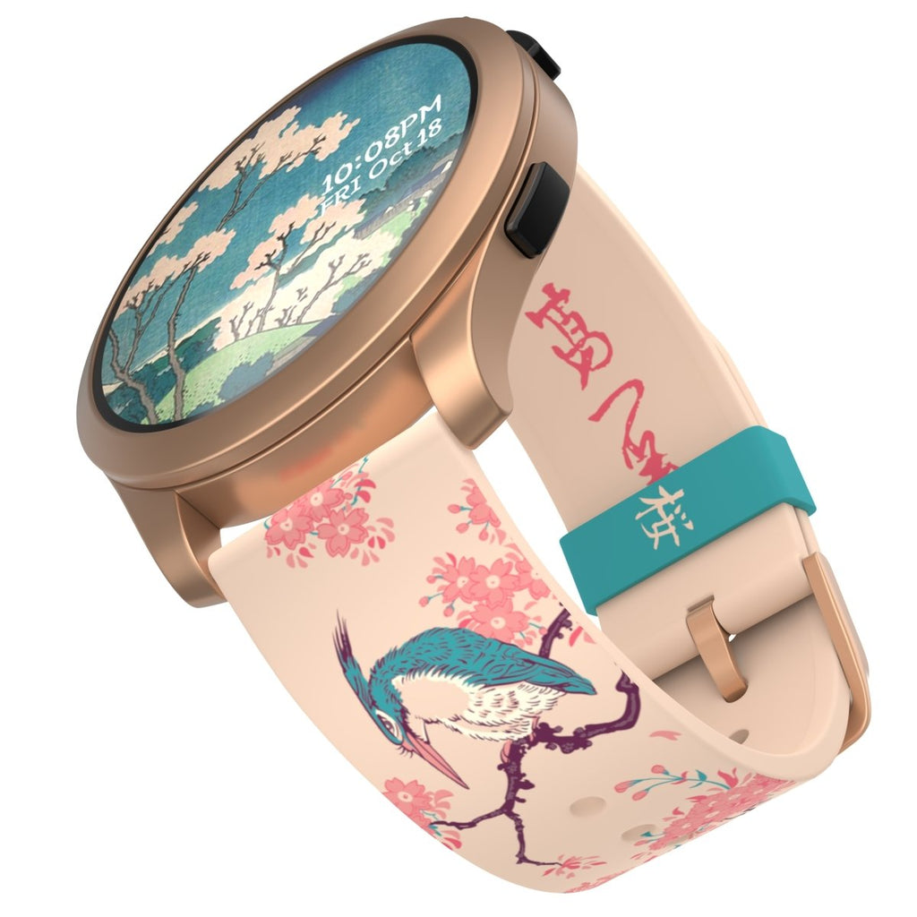 Hokusai - Cherry Blossom Smartwatch Band (Android) - MobyFox