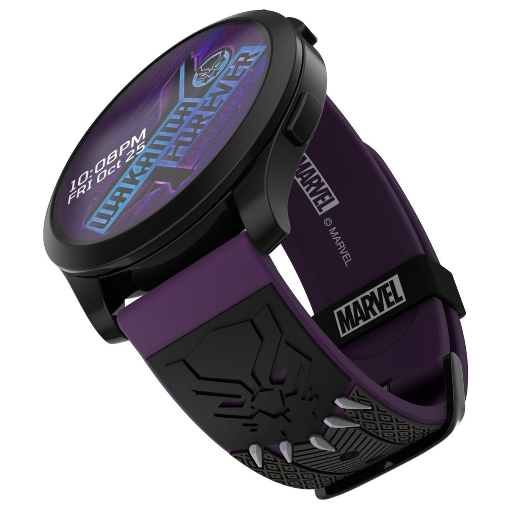 MARVEL - Black Panther Vibranium 3D Smartwatch Band (Android) - MobyFox