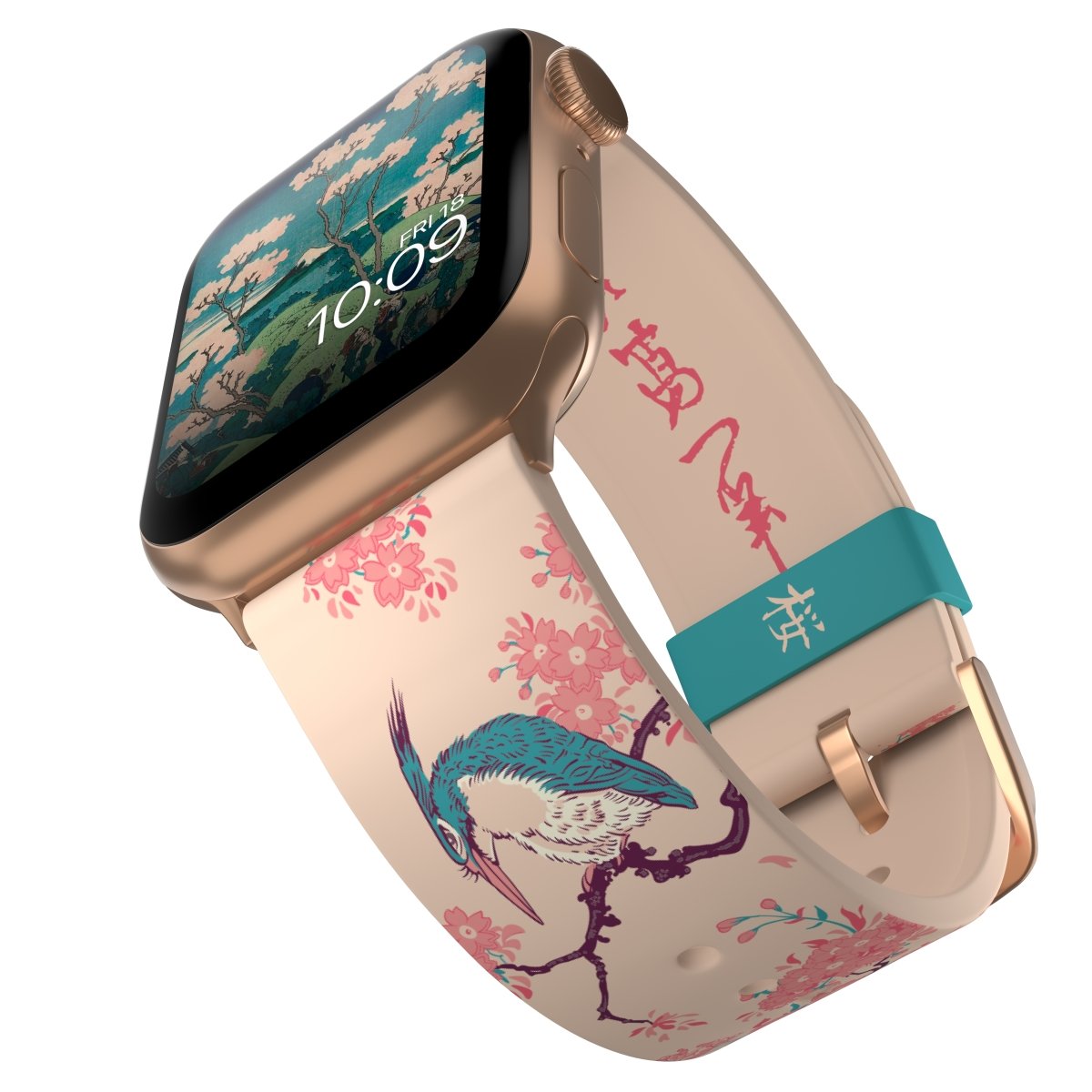 ARTIST SERIES Hokusai Cherry Blossom Apple Watch Band - MobyFox