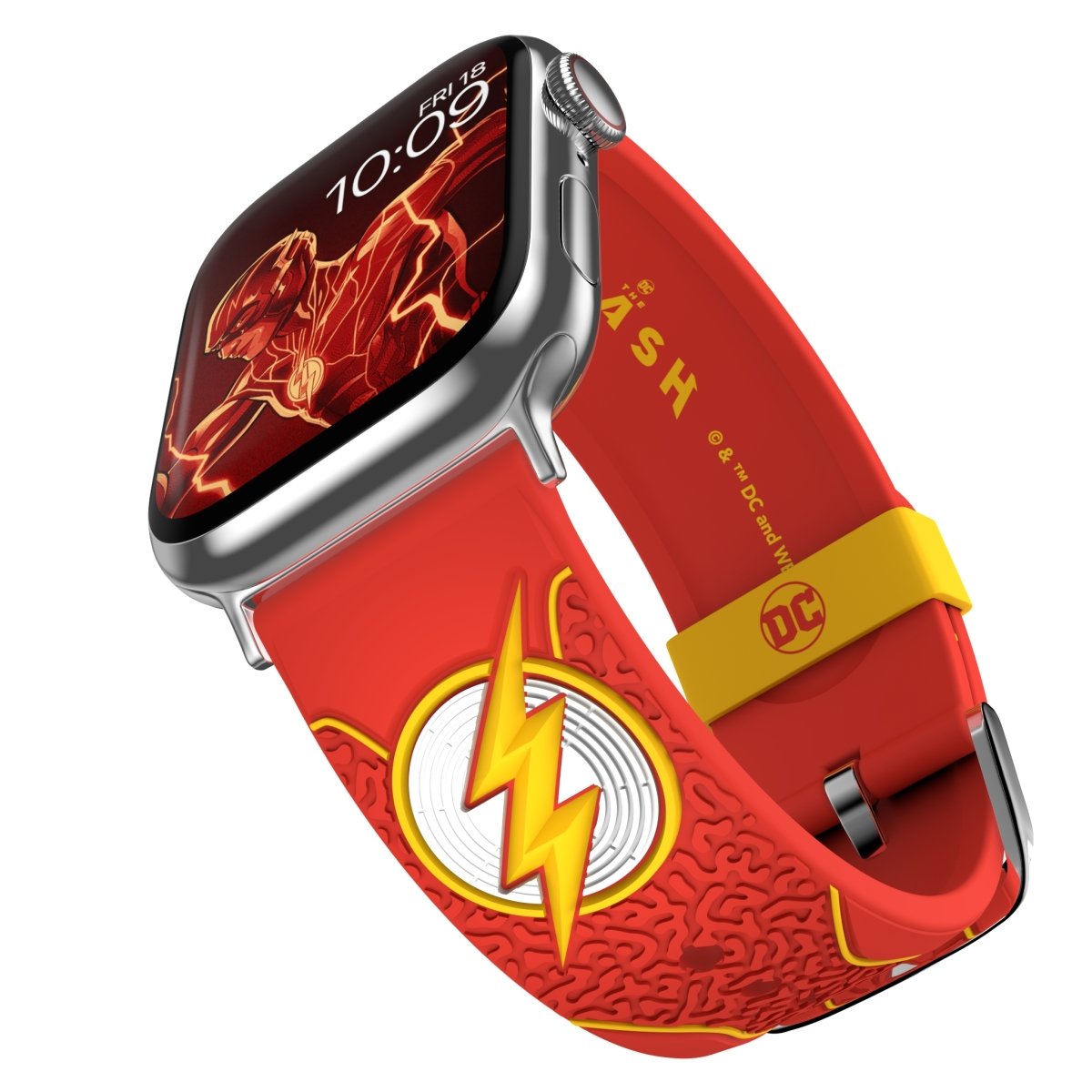 Blue Beetle Leaping Character Art Apple Watch Band