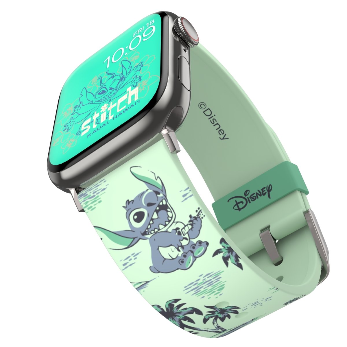 This Officially Licensed Watch Band Includes 4 Exclusive Watch Faces Lilo & Stitch - Hawaiian Stitch Samsung Watch Band | Officially Licensed | MobyFox