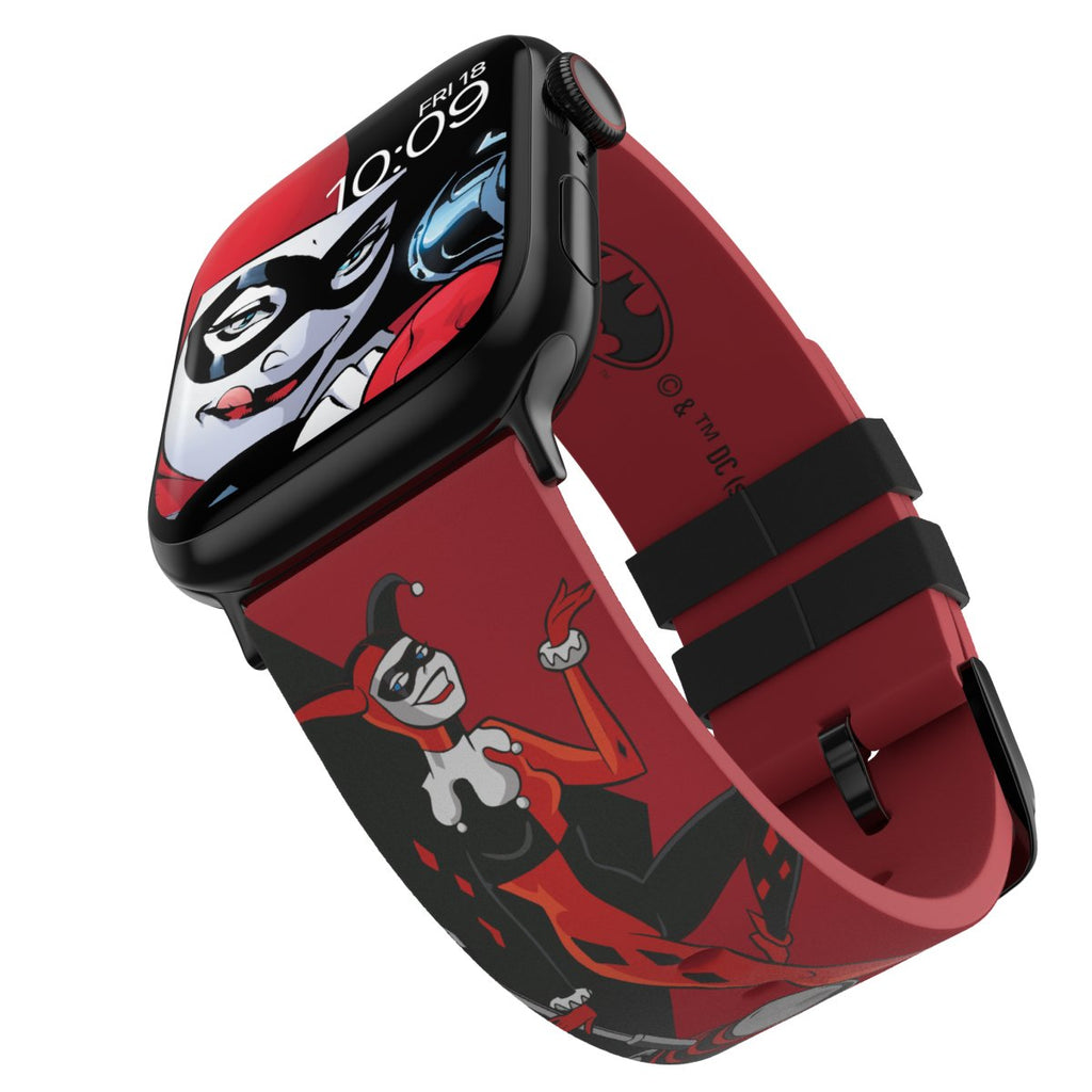 DC - Harley Quinn Mad Love Leather Smartwatch Band - MobyFox