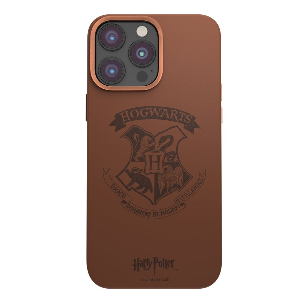 Harry Potter - Hogwarts Leather Phone Case iPhone 14 Pro Max - MobyFox