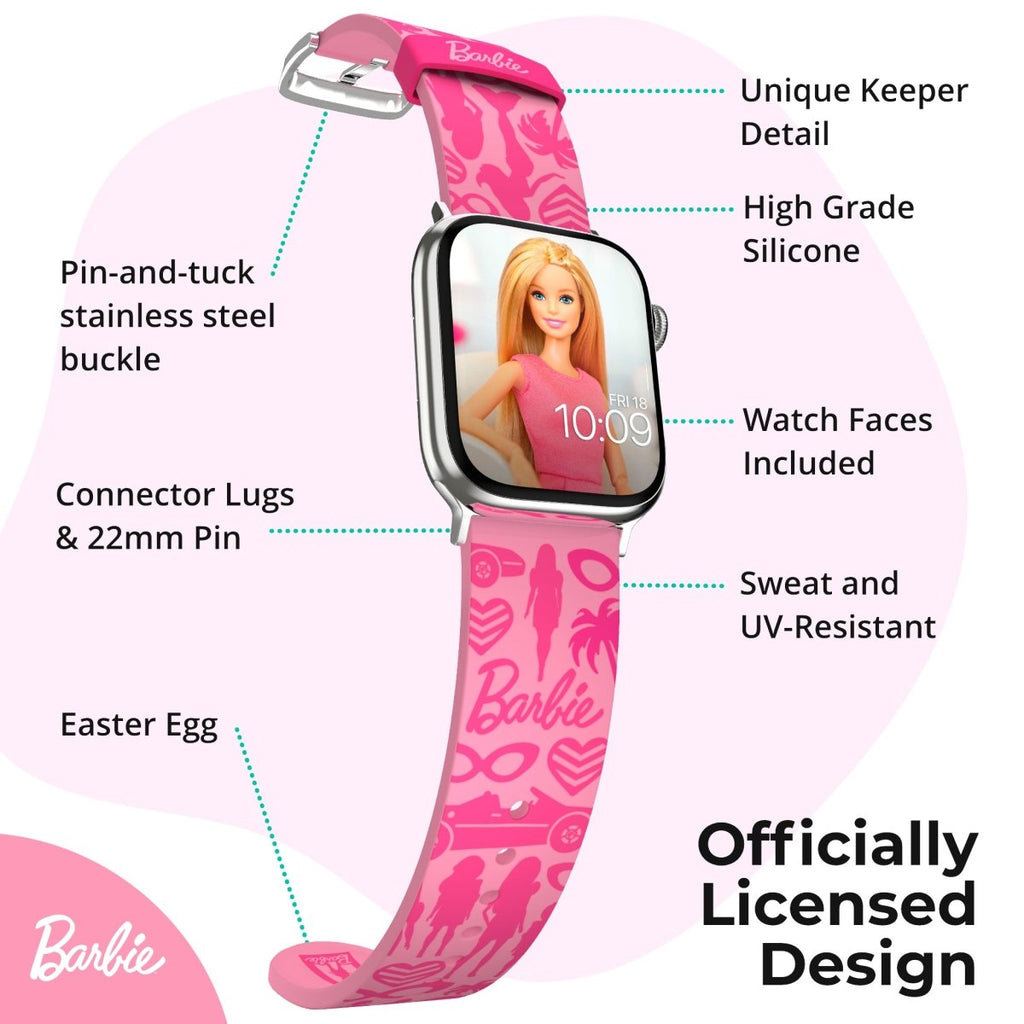 Barbie - Pink Classic Smartwatch Band - MobyFox
