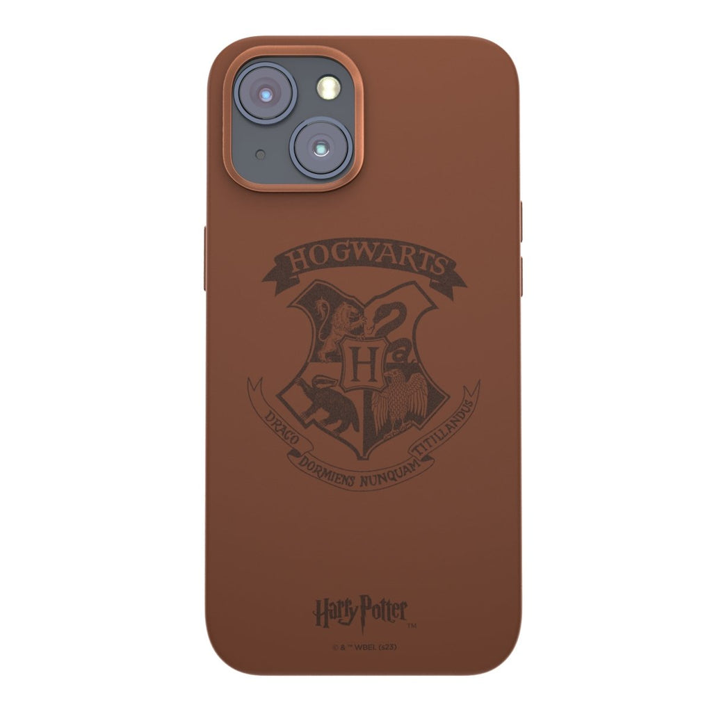 Harry Potter - Hogwarts Leather Phone Case iPhone 14 Plus - MobyFox