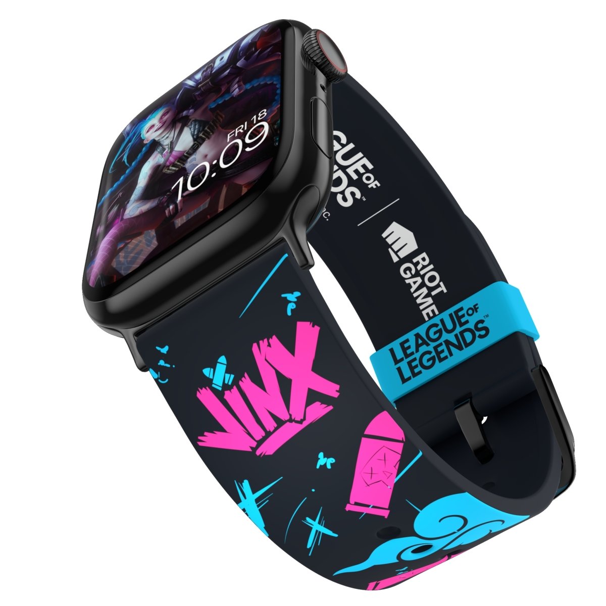 MobyFox League of Legends - Jinx Graffiti Smartwatch Band | Officially Licensed