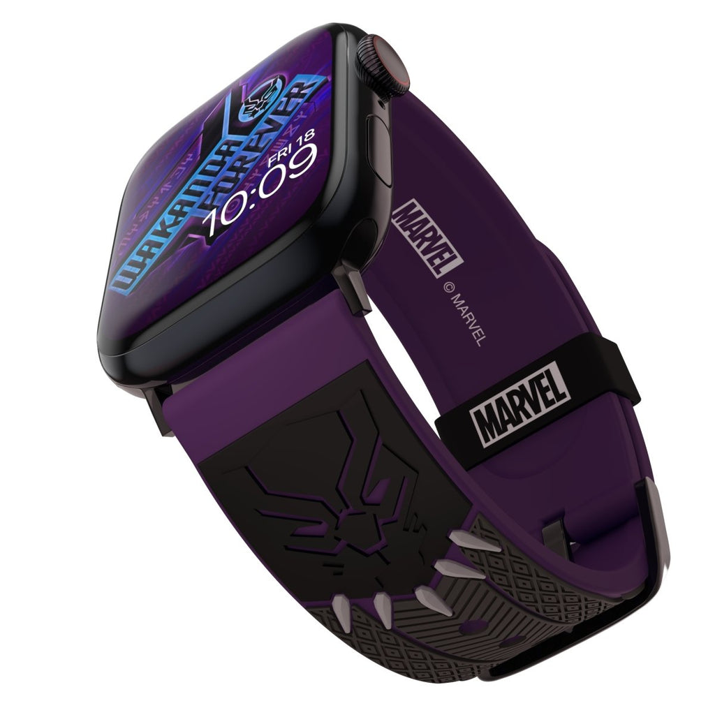 MARVEL - Black Panther Vibranium 3D Smartwatch Band - MobyFox