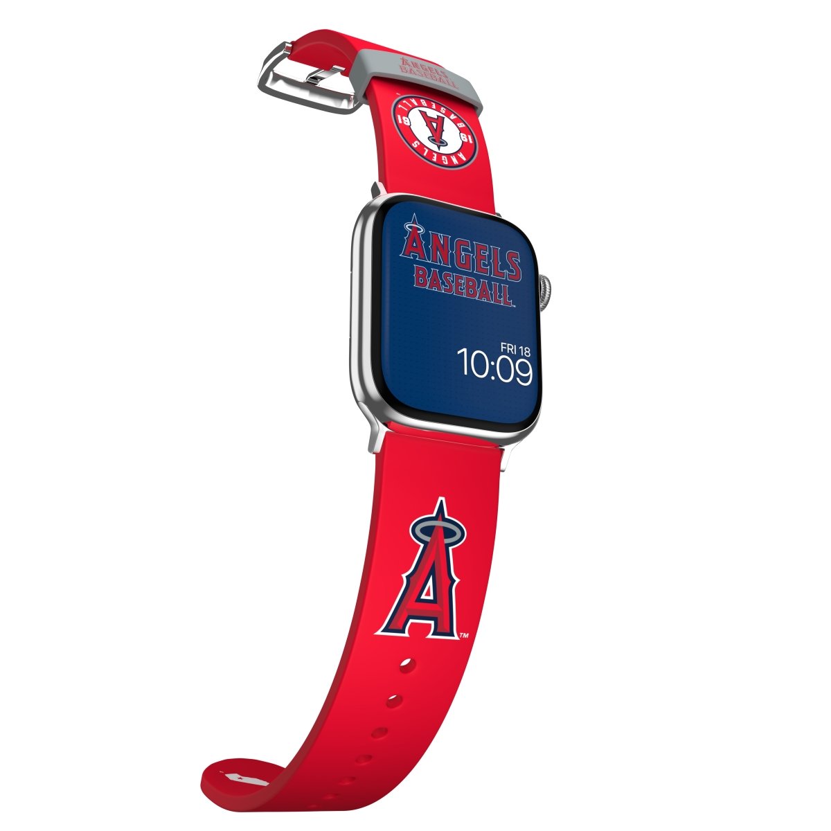 This Officially Licensed Watch Band Includes 20+ Exclusive Watch Faces MLB - Los Angeles Angels Apple Watch Band | Officially Licensed | MobyFox