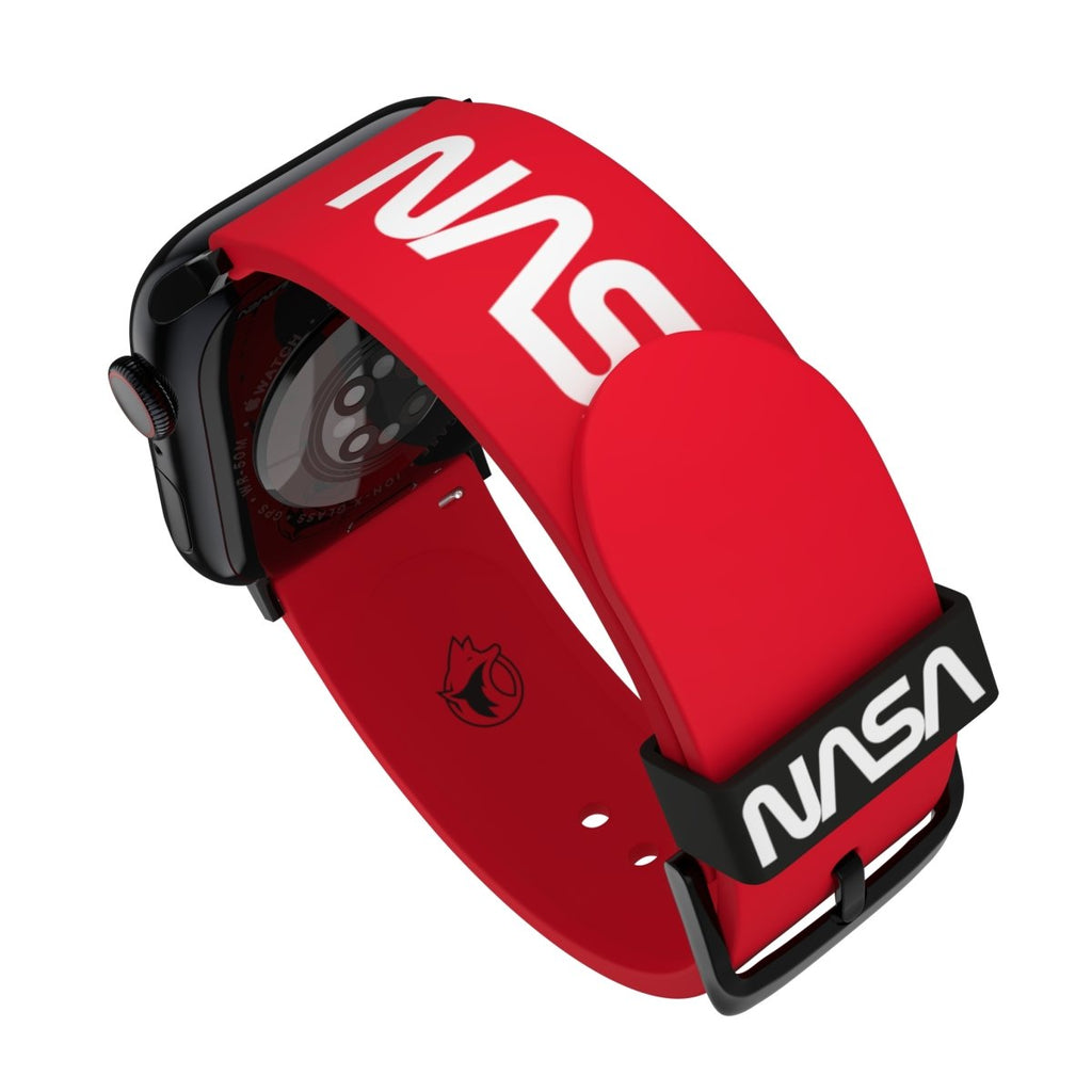 NASA - Worm Logo Red Smartwatch Band - MobyFox