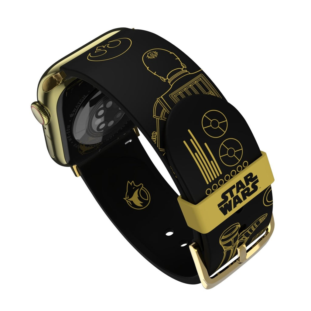 Star Wars - Droid Blueprints: C-3PO Smartwatch Band - MobyFox