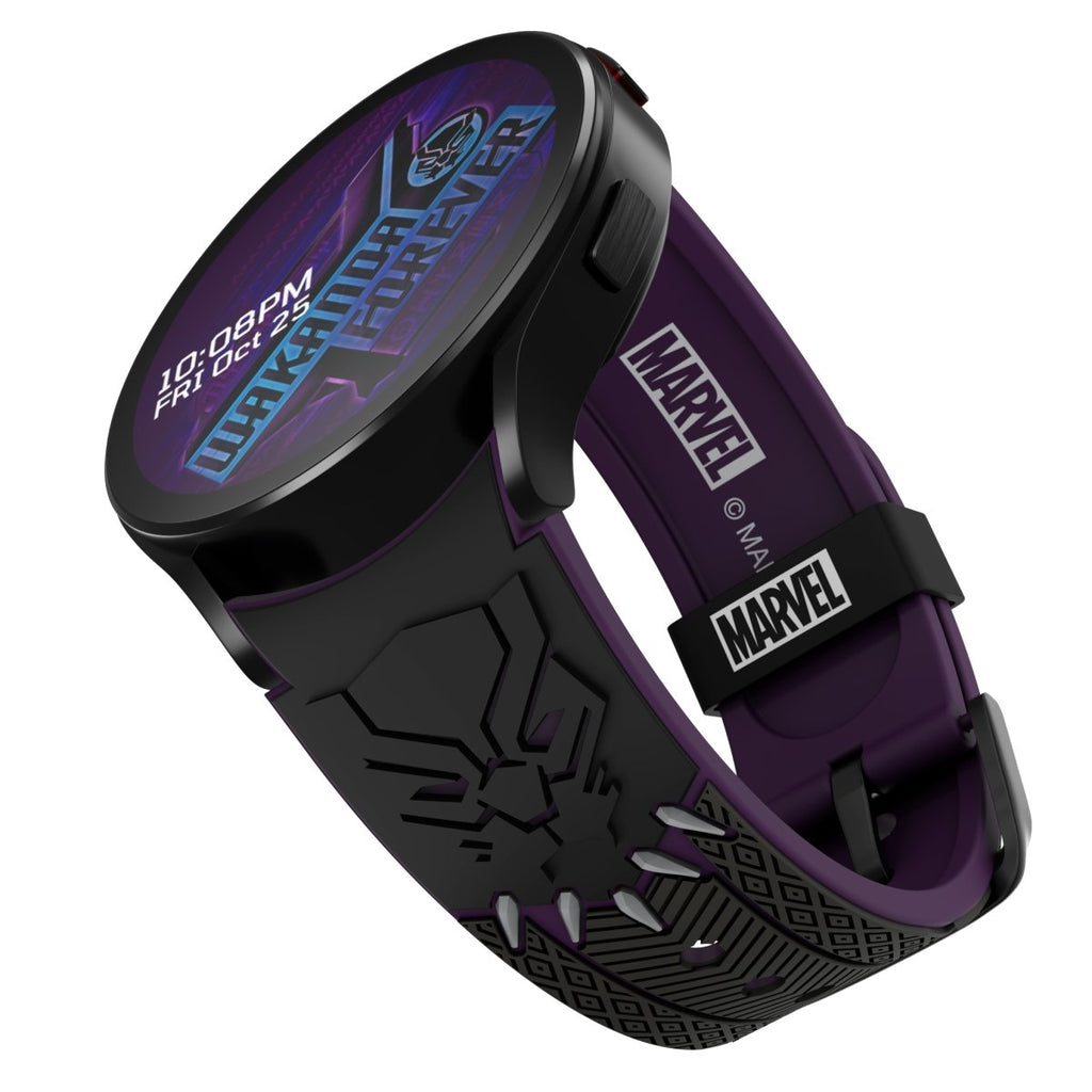 MARVEL - Black Panther Vibranium 3D Smartwatch Band (Samsung) - MobyFox