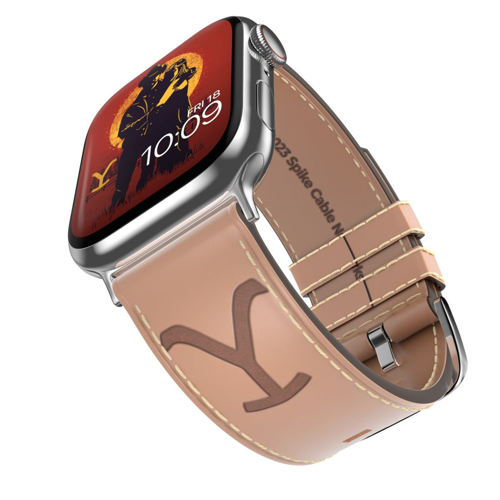 Yellowstone Dutton Ranch Leather Smartwatch Band - MobyFox