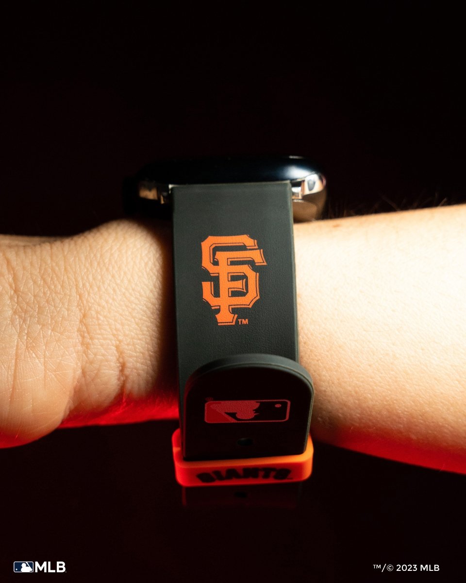This Officially Licensed Watch Band Includes 20+ Exclusive Watch Faces MLB - Los Angeles Angels Apple Watch Band | Officially Licensed | MobyFox